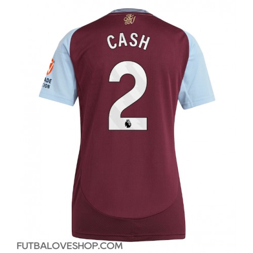 Dres Aston Villa Matty Cash #2 Domáci pre Ženy 2024-25 Krátky Rukáv